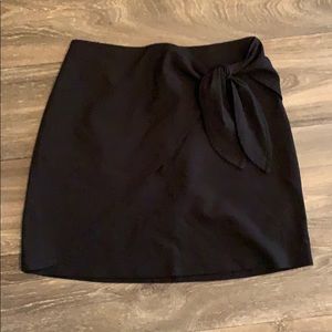 Black mini skirt